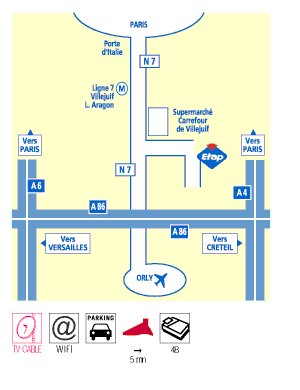ETAP HOTEL VITRY SUR SEINE  � proximit� d'ORLY et de Paris